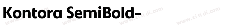 Kontora SemiBold字体转换 Kontora SemiBold字体转换